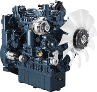 Der neue 5,0 l Kubota Motor V5009 mit interessanten Eigenschaften für kompakte Antriebslösungen.